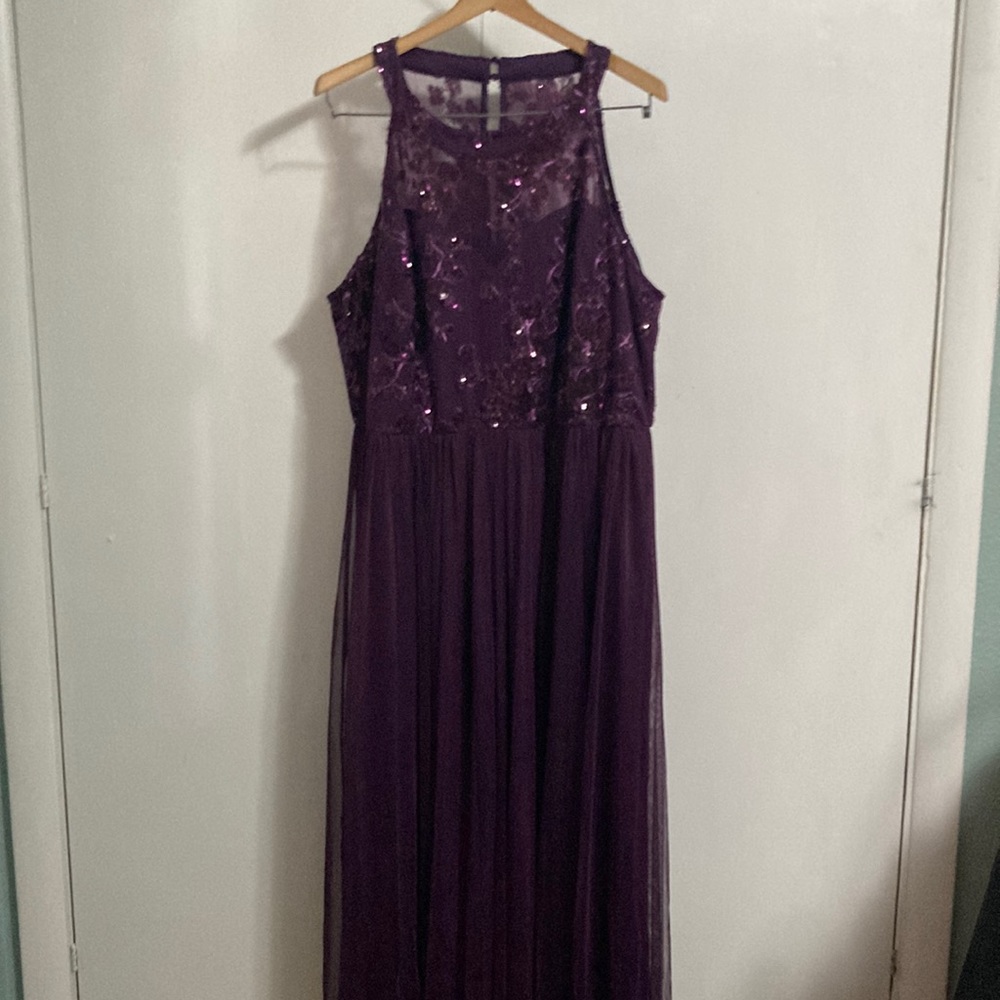 Elegant Purple Evening Gown